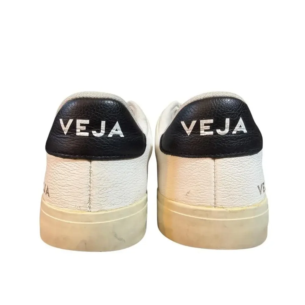 VEJA Campo White Leather Sneaker Women size 10 - Picture 3 of 7